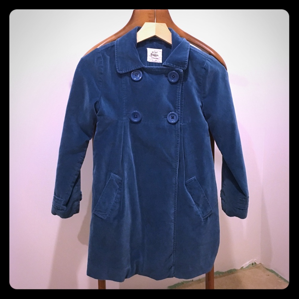 Mini Boden Girls Blue Coat